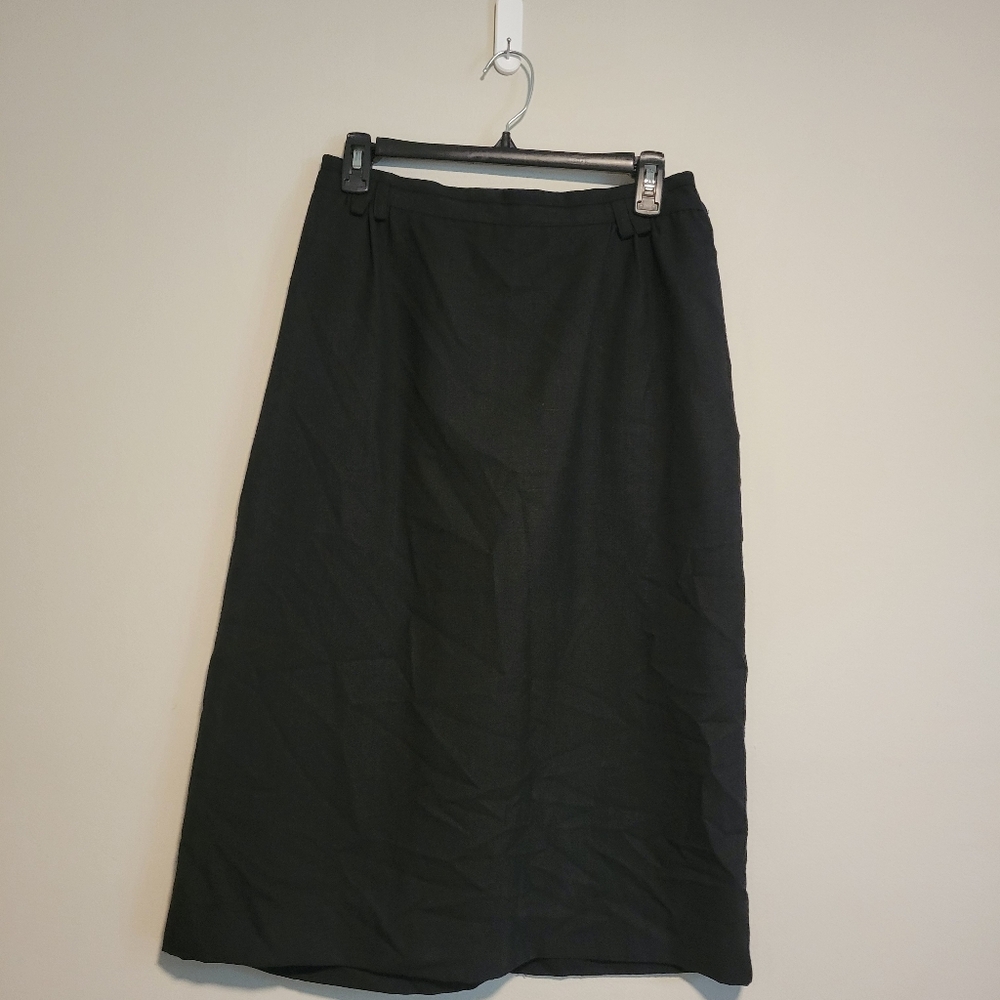 Paris Star Black Vintage Skirt Size 16 Made in USA